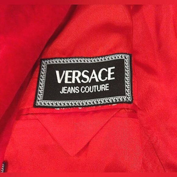 Versace Jeans Velvet Blazer Jacket Medusa  SZ Small Men's Vintage Authentic - Picture 7 of 16